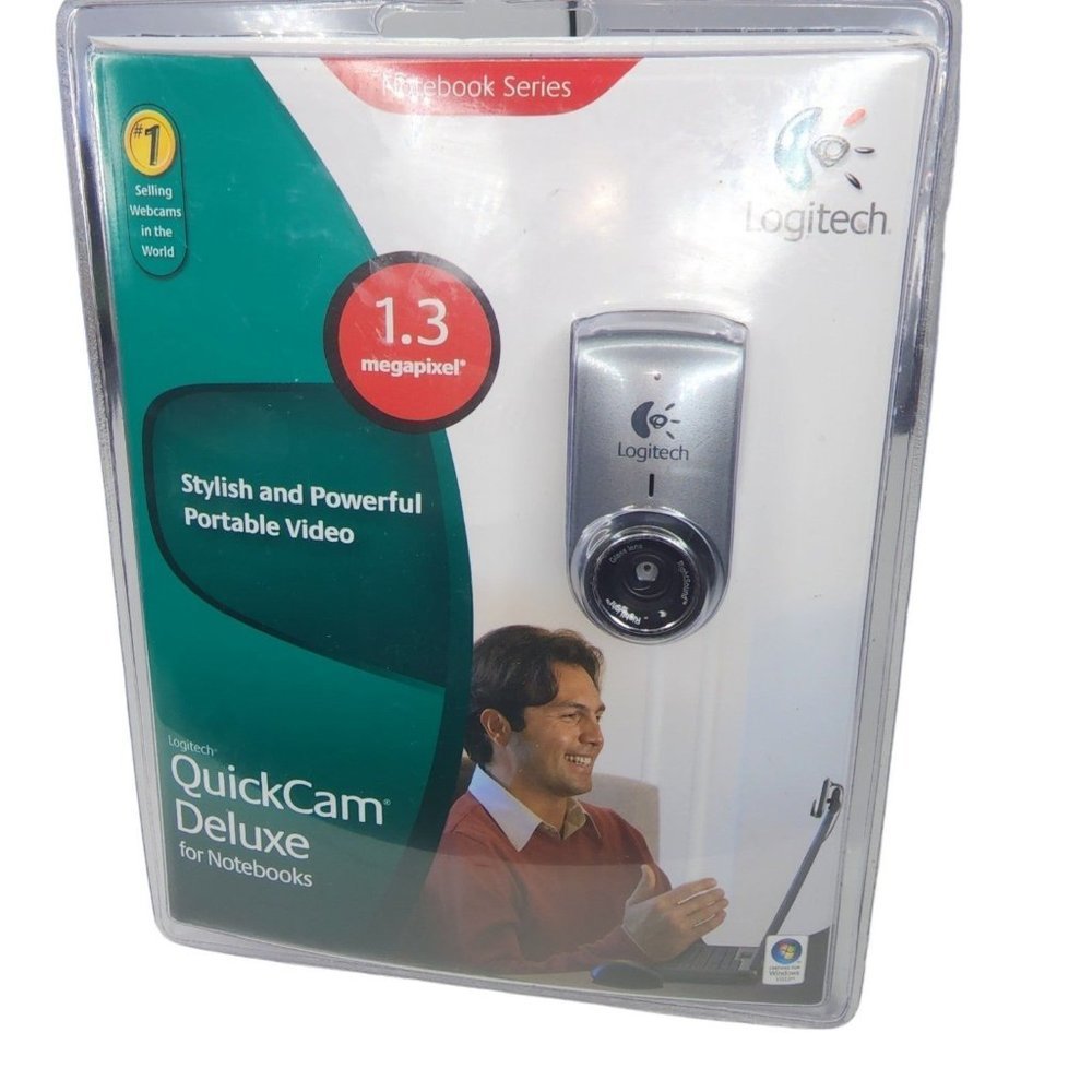 Logitech QuickCam Deluxe for Notebooks (960-000043) New Sealed